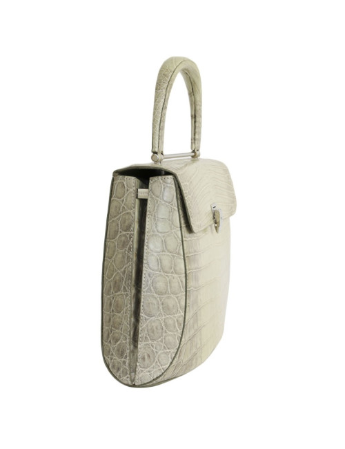 ASPREY bag in water green crocodile