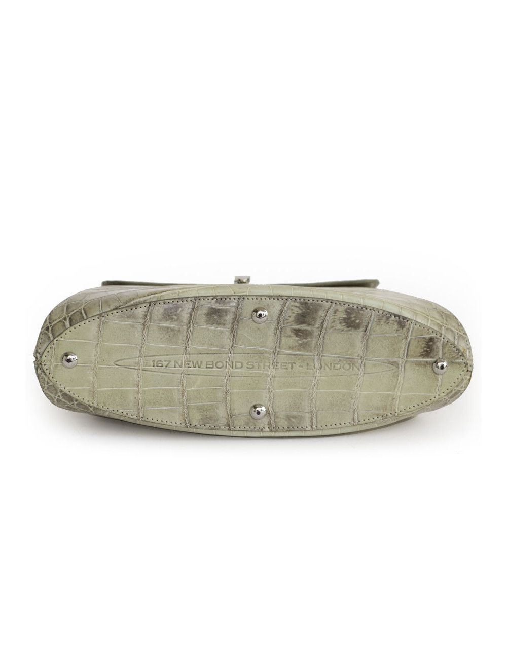 ASPREY bag in water green crocodile