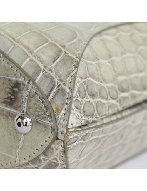 ASPREY bag in water green crocodile