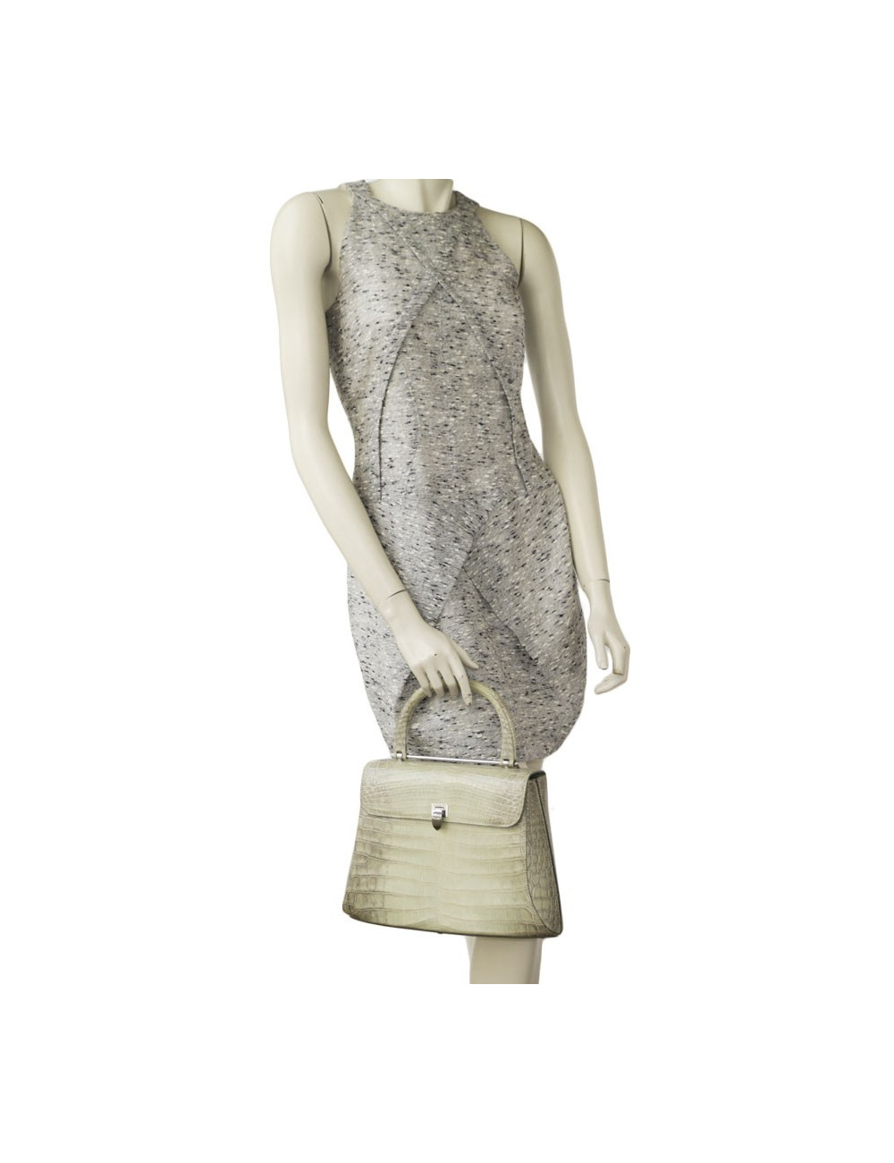 ASPREY bag in water green crocodile