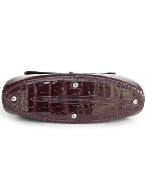 ASPREY OF LONDON crocodile bag of wine dregs