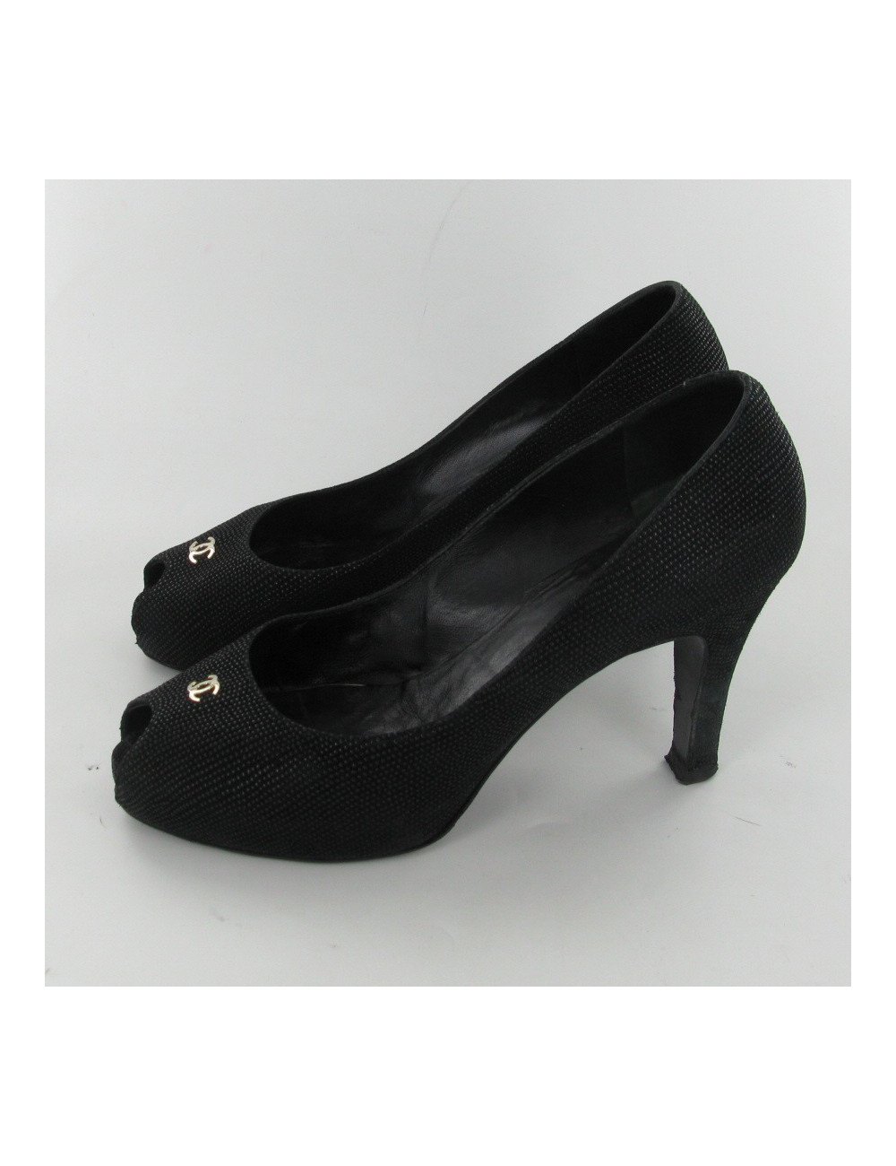 Escarpins noirs T36.5 CHANEL