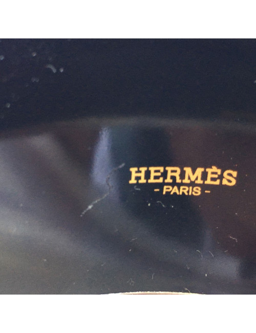 Bracelet HERMES en émail vert extra large
