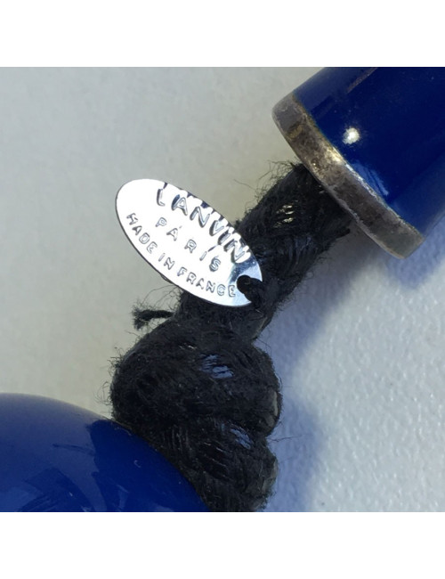 LANVIN blue beaded necklace