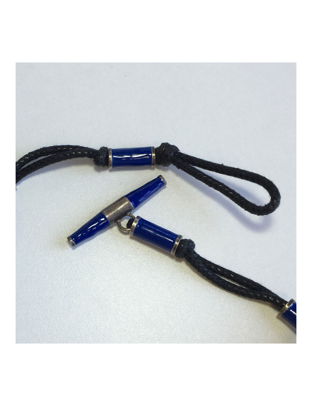 LANVIN blue beaded necklace