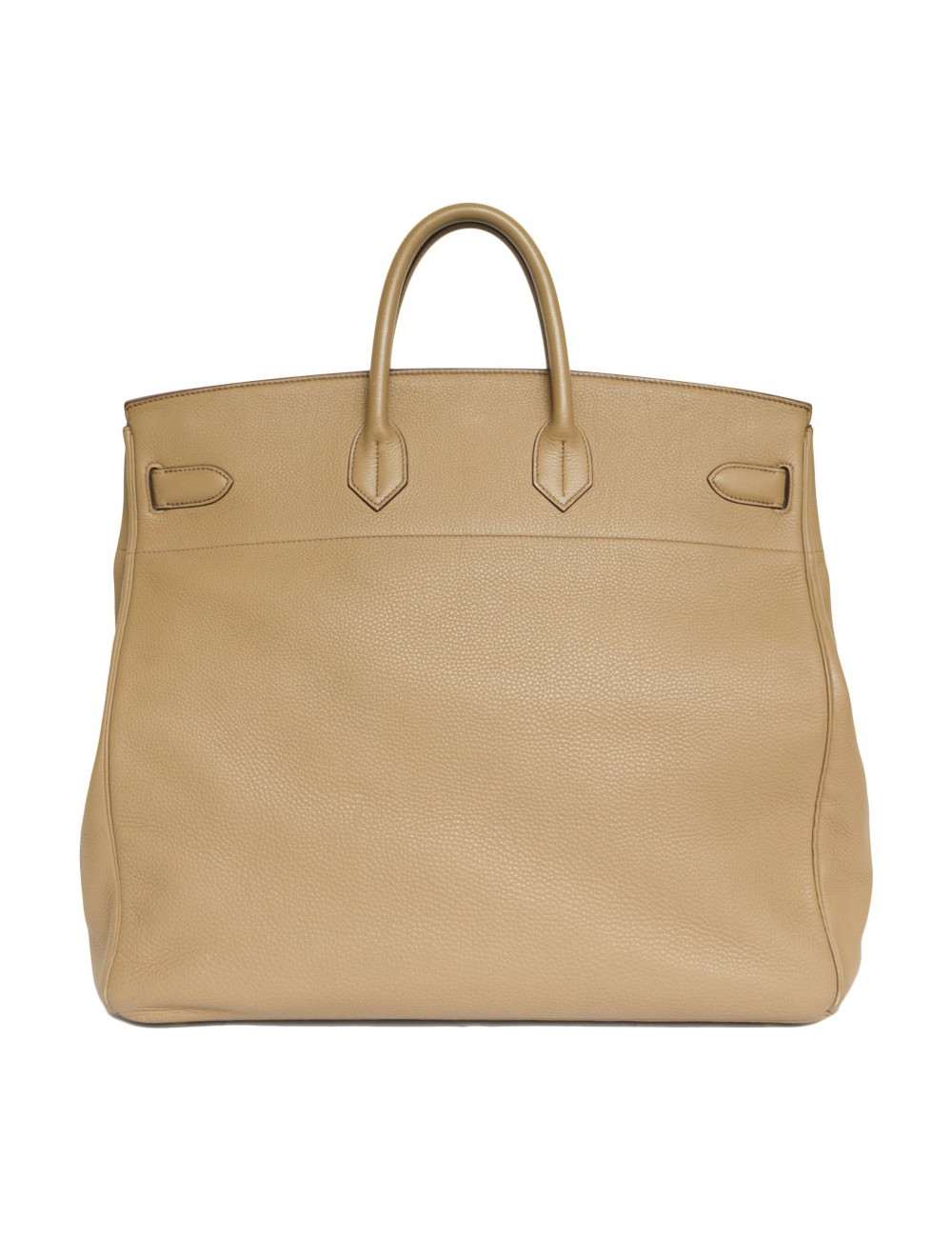 Top Backpack straps HERMES travel leather gold H