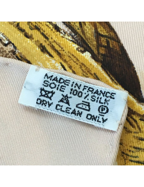 Hermès "about boots" in pale pink silk