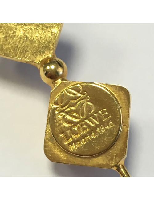 PIN LOEWE gold and glass vintage