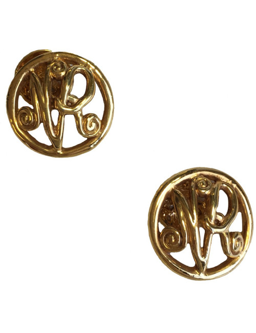 Boutons de manchette NINA RICCI en métal doré