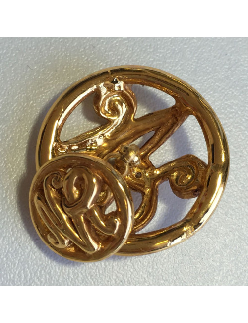 Boutons de manchette NINA RICCI en métal doré