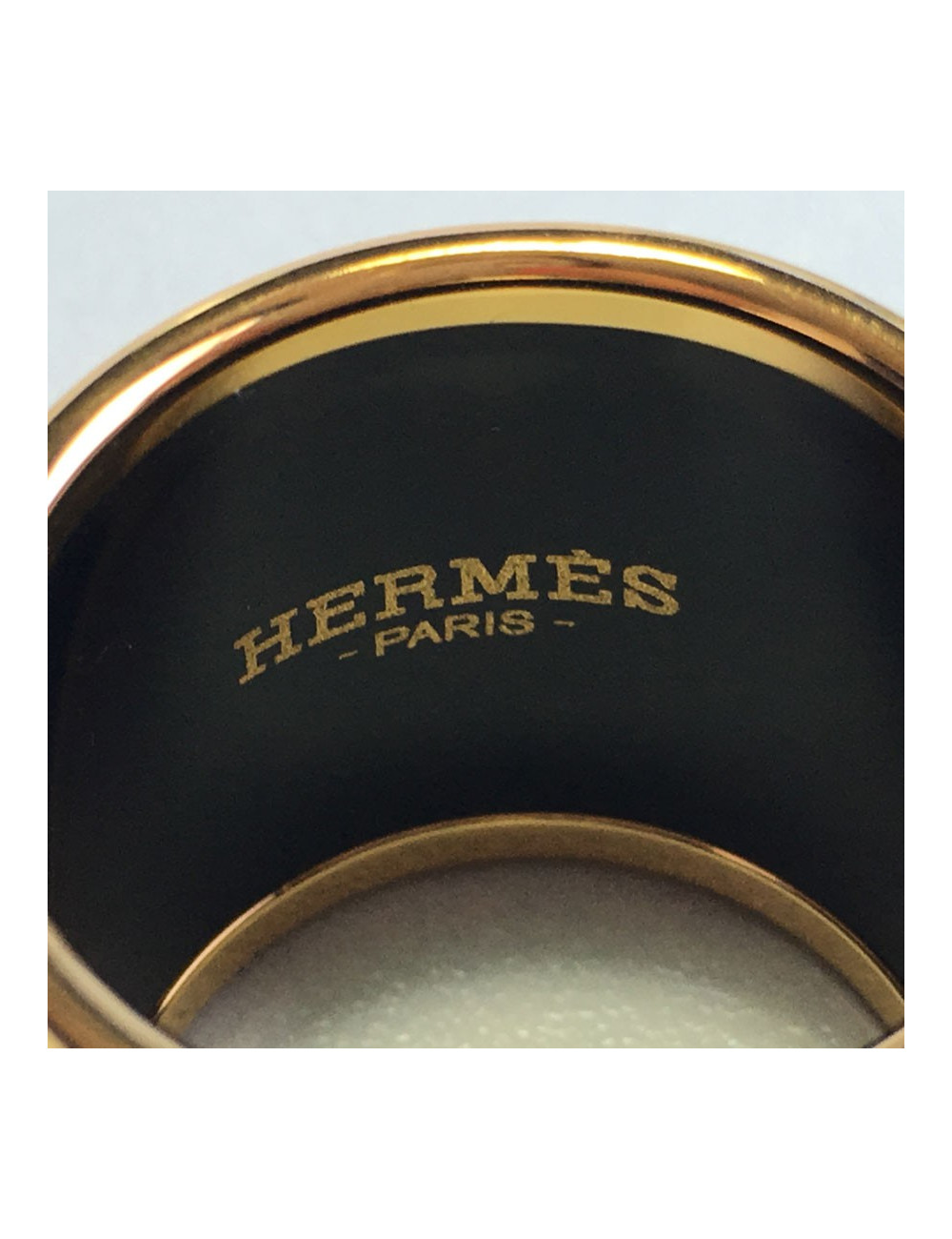 Anneau de carré HERMÈS en émail Rocabar 