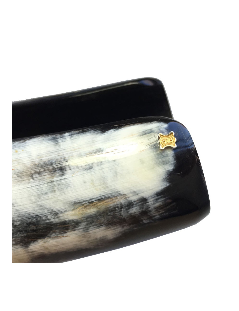 CELINE black Horn cufflinks