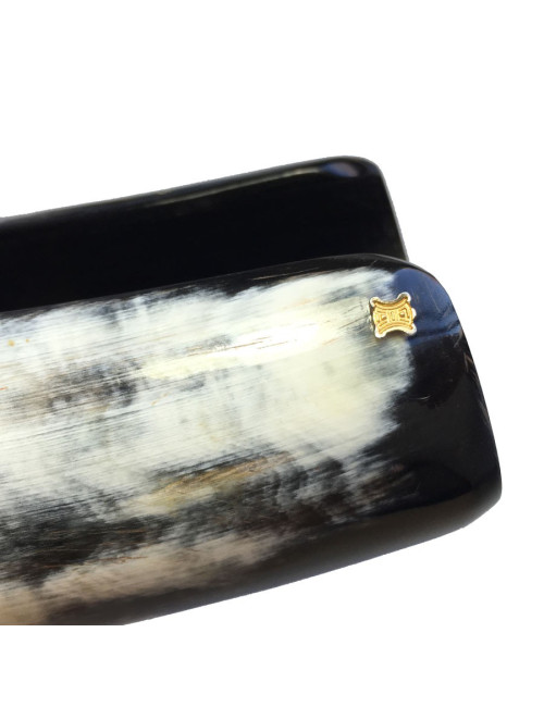 Manchette CELINE en corne noire 