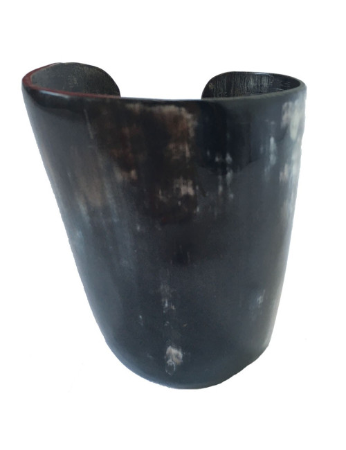 Manchette CELINE en corne noire 