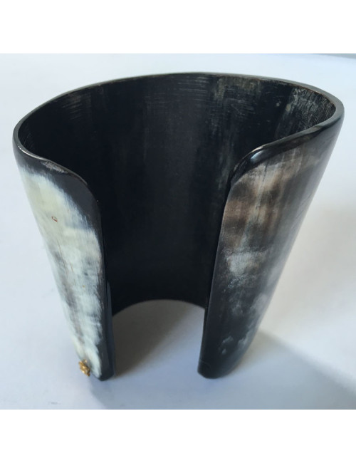 CELINE black Horn cufflinks