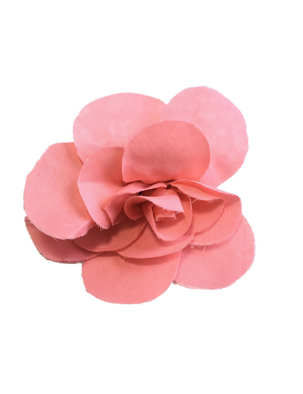 Broche CHANEL camélia en soie rose