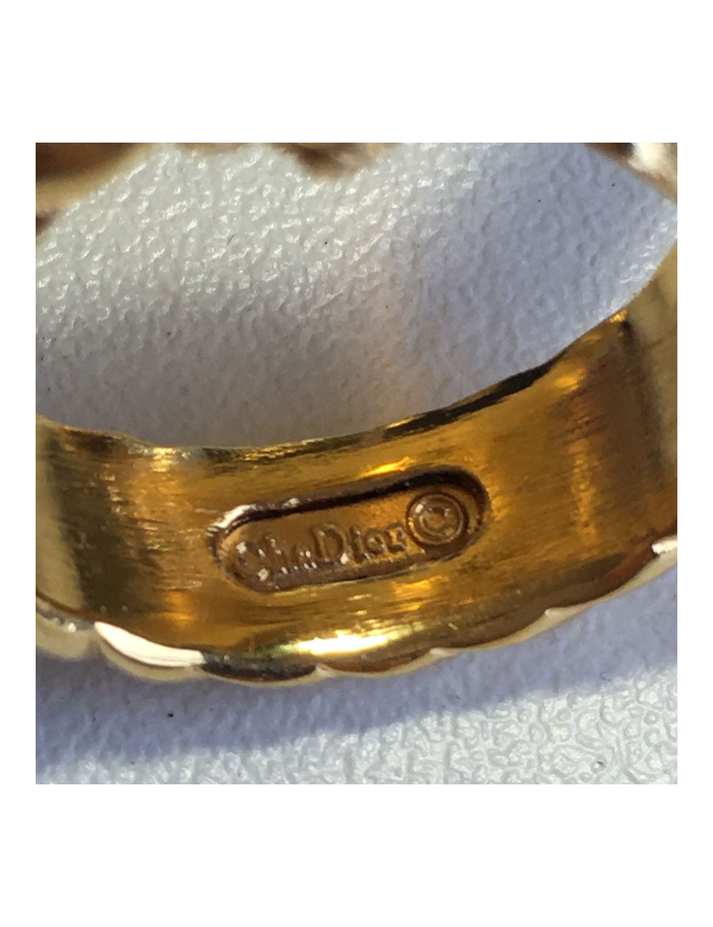 Bague DIOR dorée