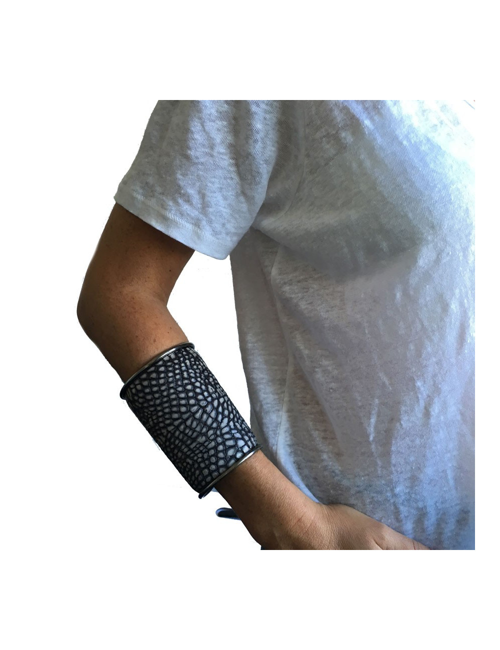 Manchette ANDREW GN autres marques en métal argenté