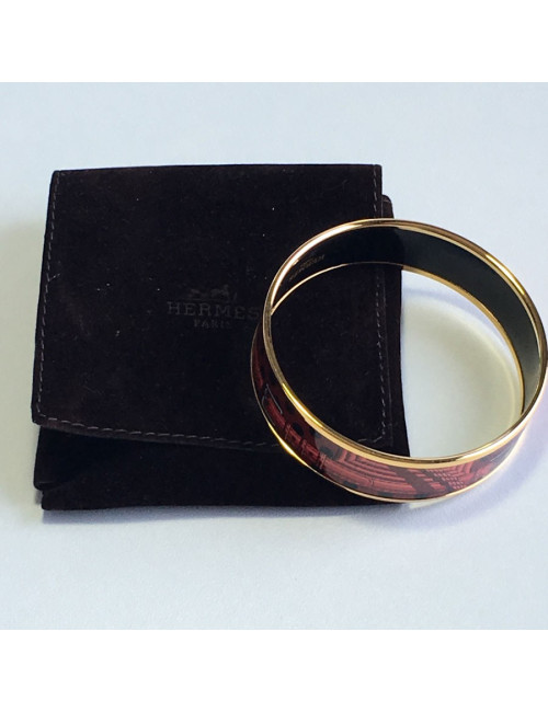 Bracelet HERMES en émail  PM