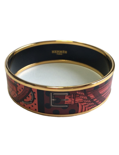 Bracelet HERMES en émail  PM