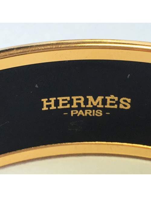 Bracelet HERMES en émail  PM