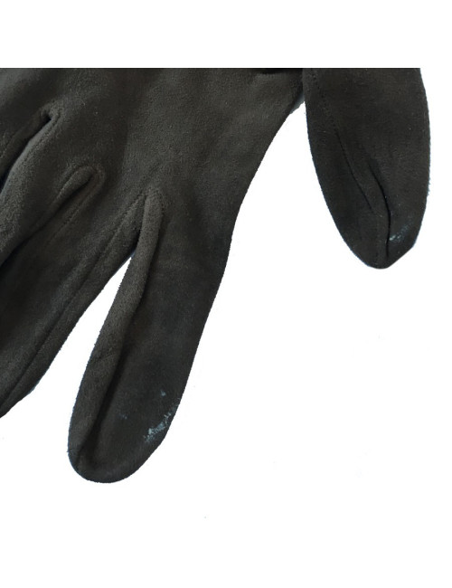 Gants mi-longs CHRISTIAN DIOR en suède marron