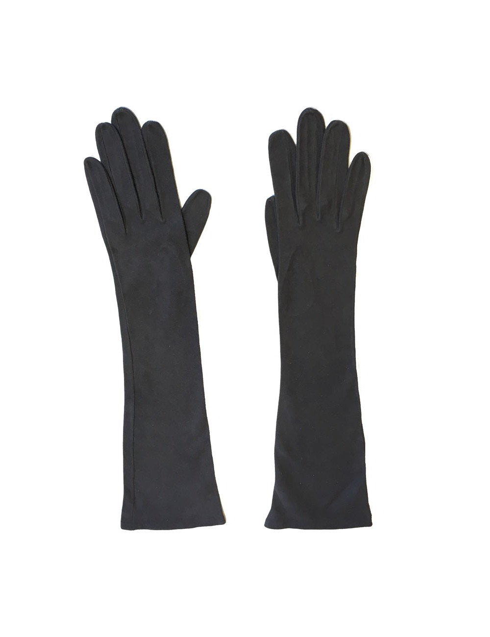 Gants mi-longs CHRISTIAN DIOR en suède gris T6 3/4