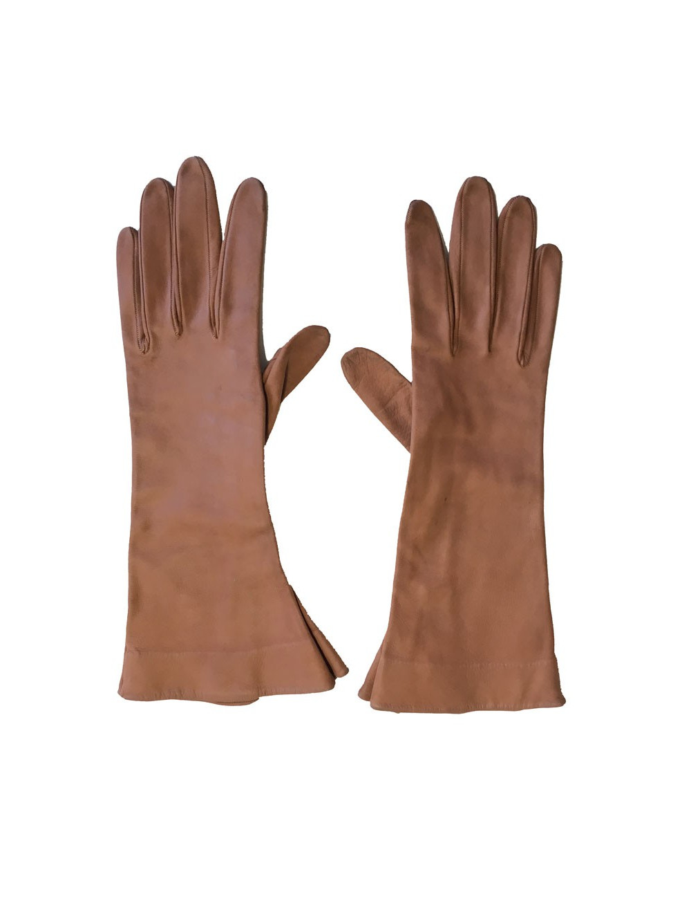 Gants CHRISTIAN DIOR  en cuir marron vintage 