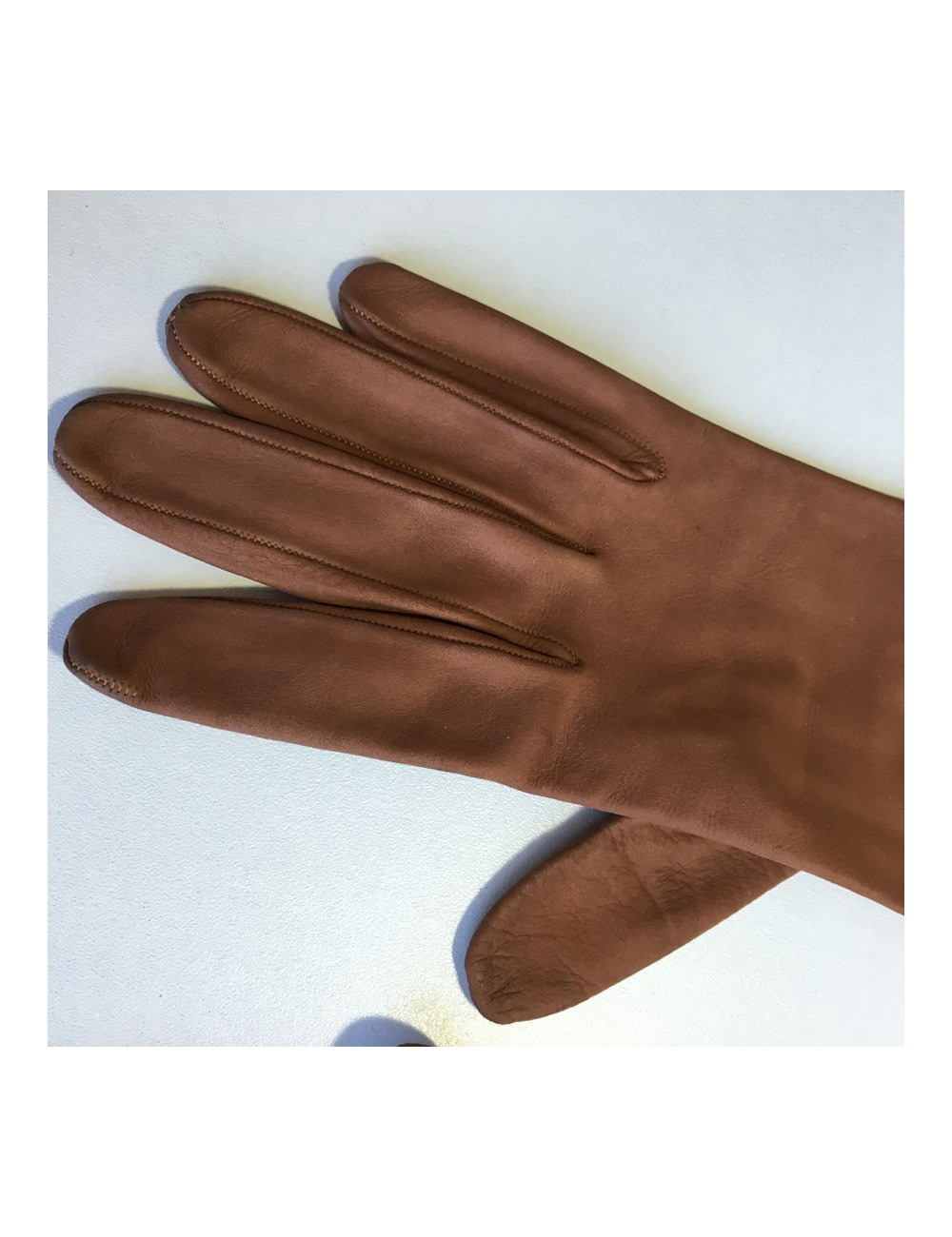 Gants CHRISTIAN DIOR  en cuir marron vintage 