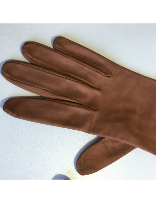 Gants CHRISTIAN DIOR  en cuir marron vintage 