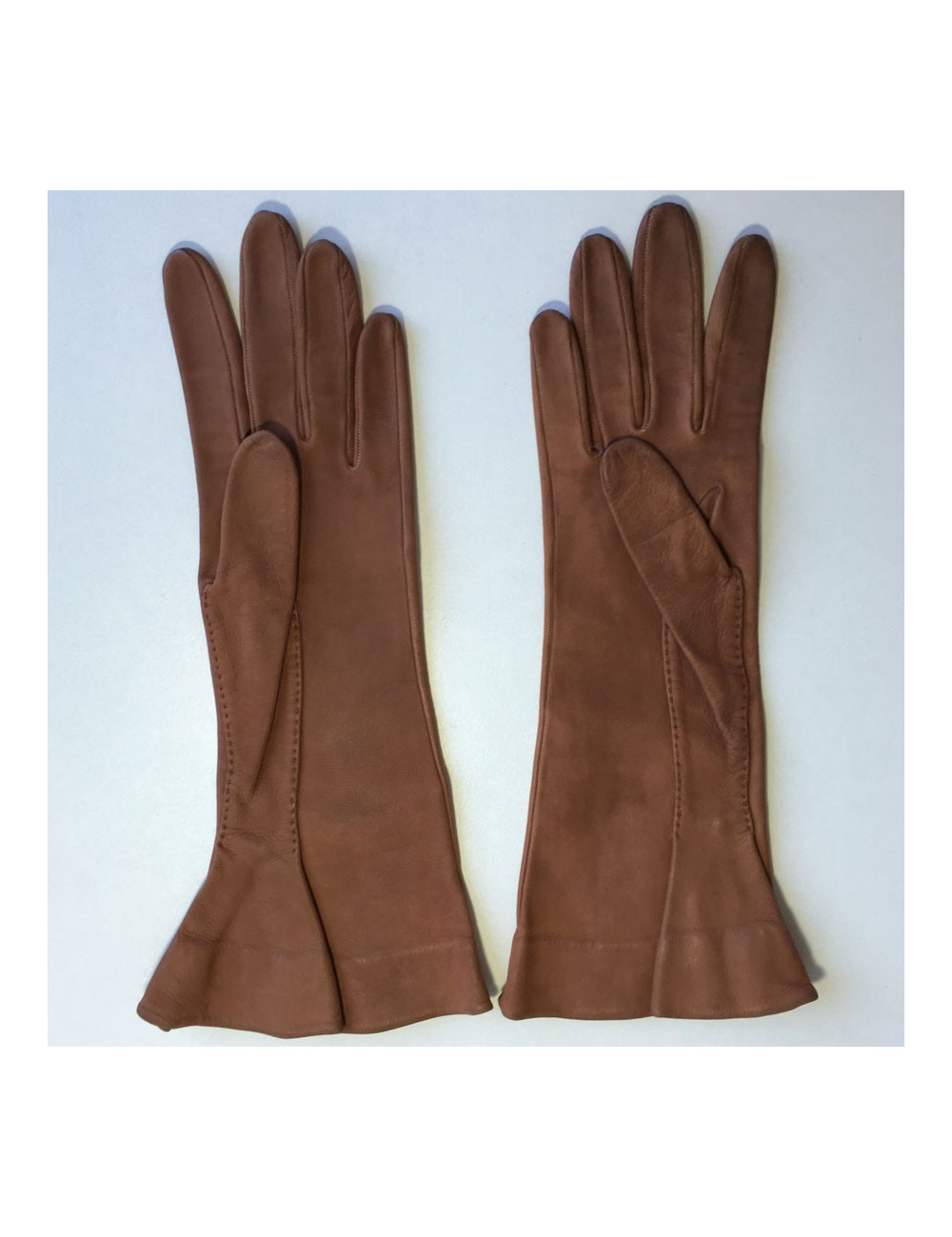 Gants CHRISTIAN DIOR  en cuir marron vintage 