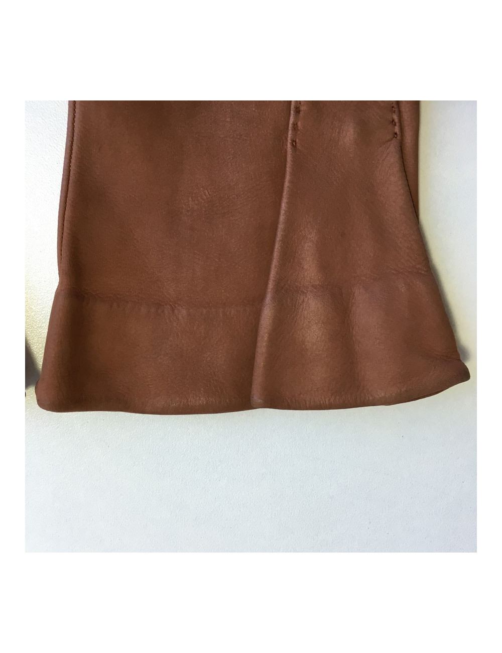 Gants CHRISTIAN DIOR  en cuir marron vintage 