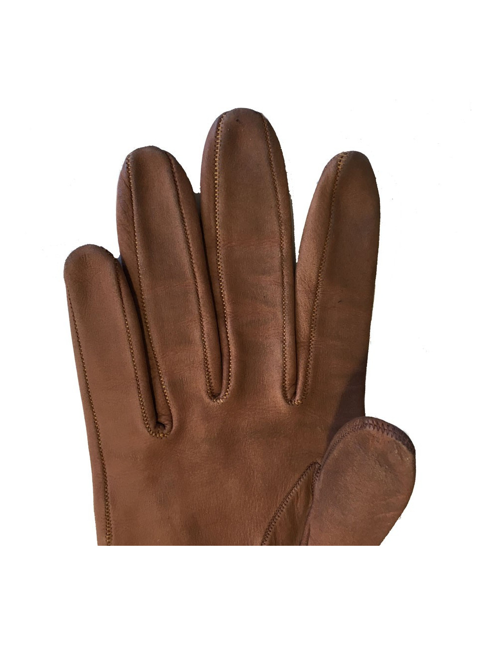 Gants CHRISTIAN DIOR  en cuir marron vintage 