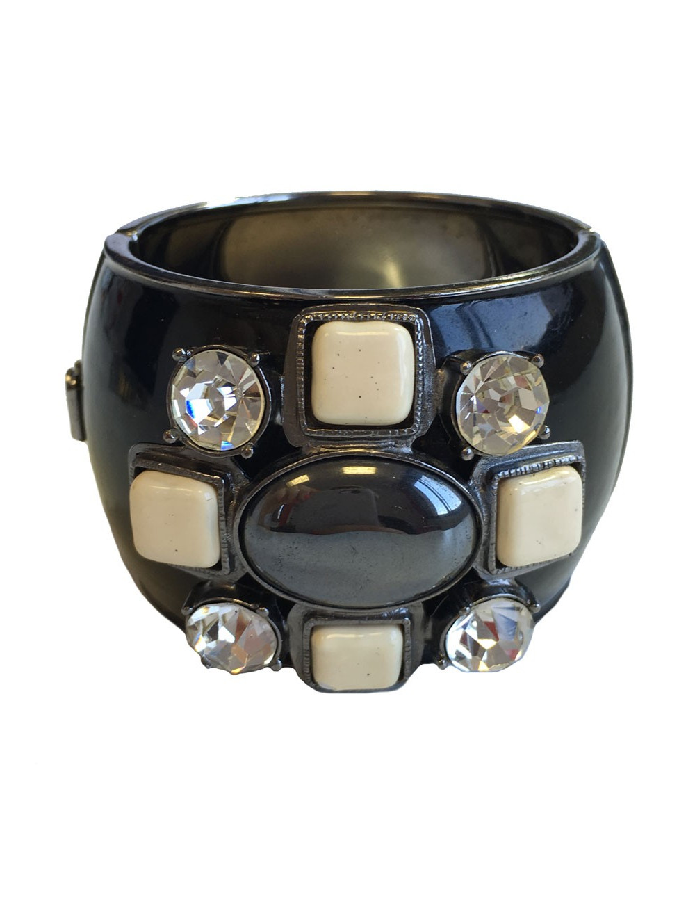 Manchette CHANEL noire couture