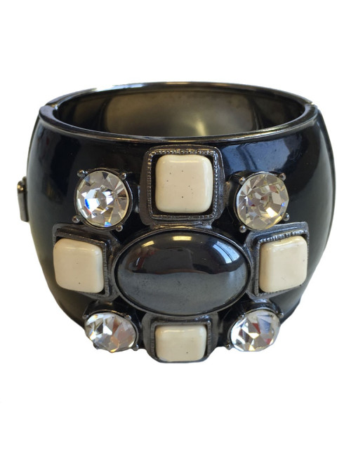 Manchette CHANEL noire couture