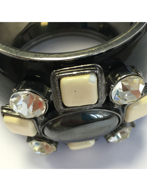 Manchette CHANEL noire couture