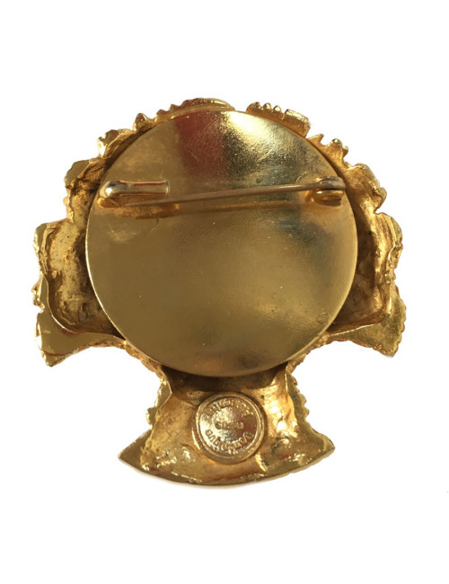 Broche DOMINIQUE AURIENTIS épi de blé en métal doré