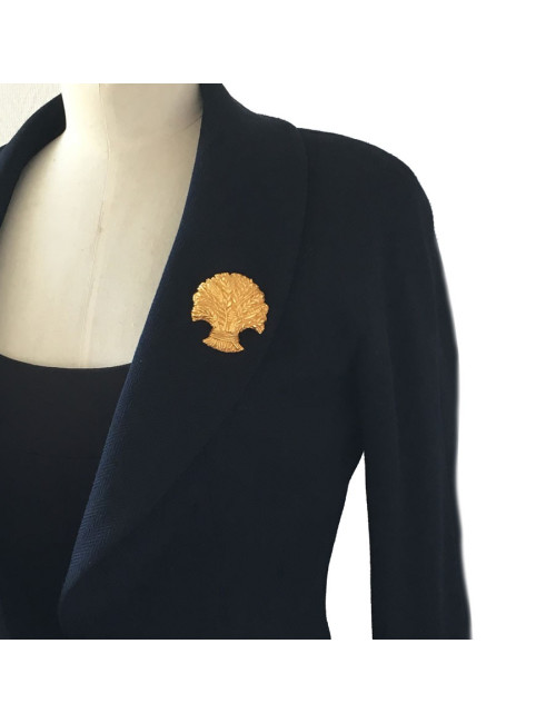 Broche DOMINIQUE AURIENTIS épi de blé en métal doré