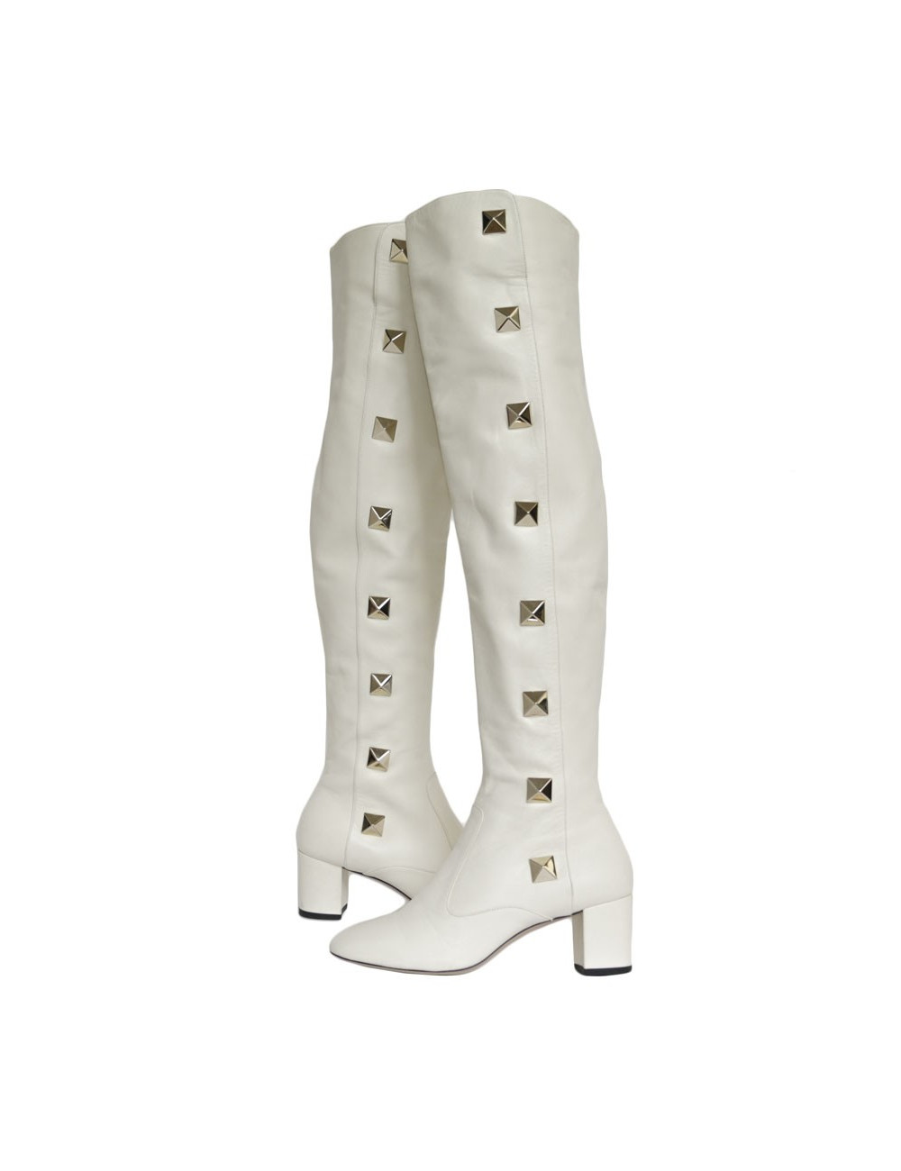 Bottes VALENTINO cuir blanc T 38,5