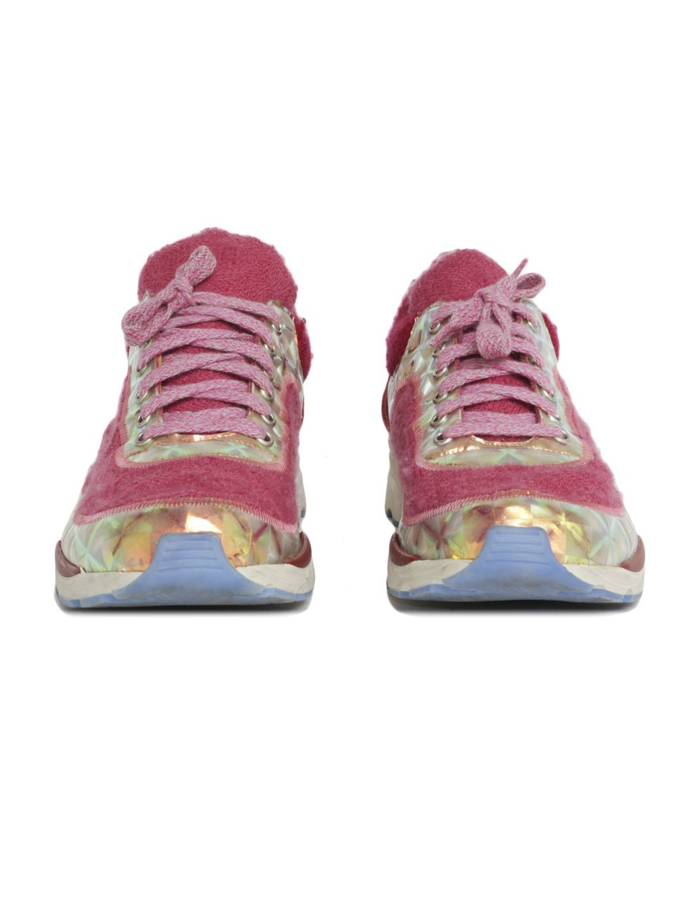 Sneakers CHANEL T41 tweed pink