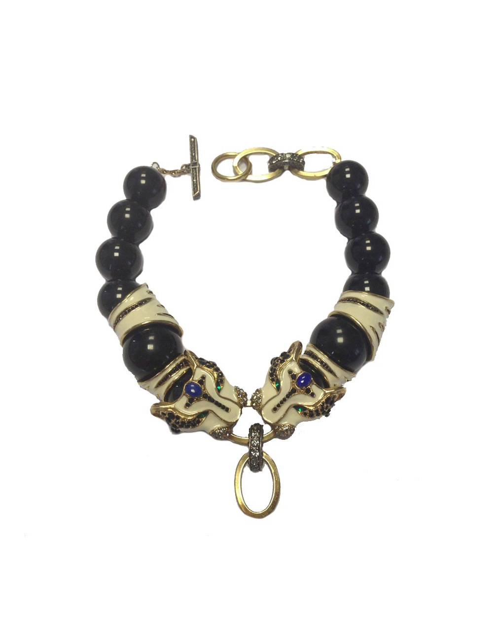 Collier LANVIN tête de tigre