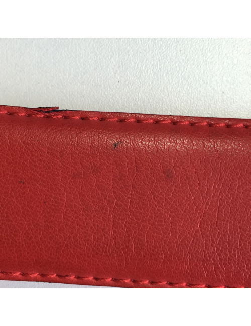 Ceinture YVES SAINT LAURENT cuir rouge