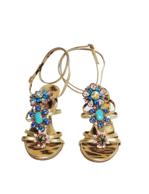 Sandales hautes ROBERTO CAVALLI bijou