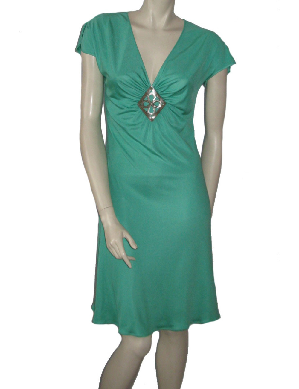 Robe EMILIO PUCCI soie turquoise t38 fr