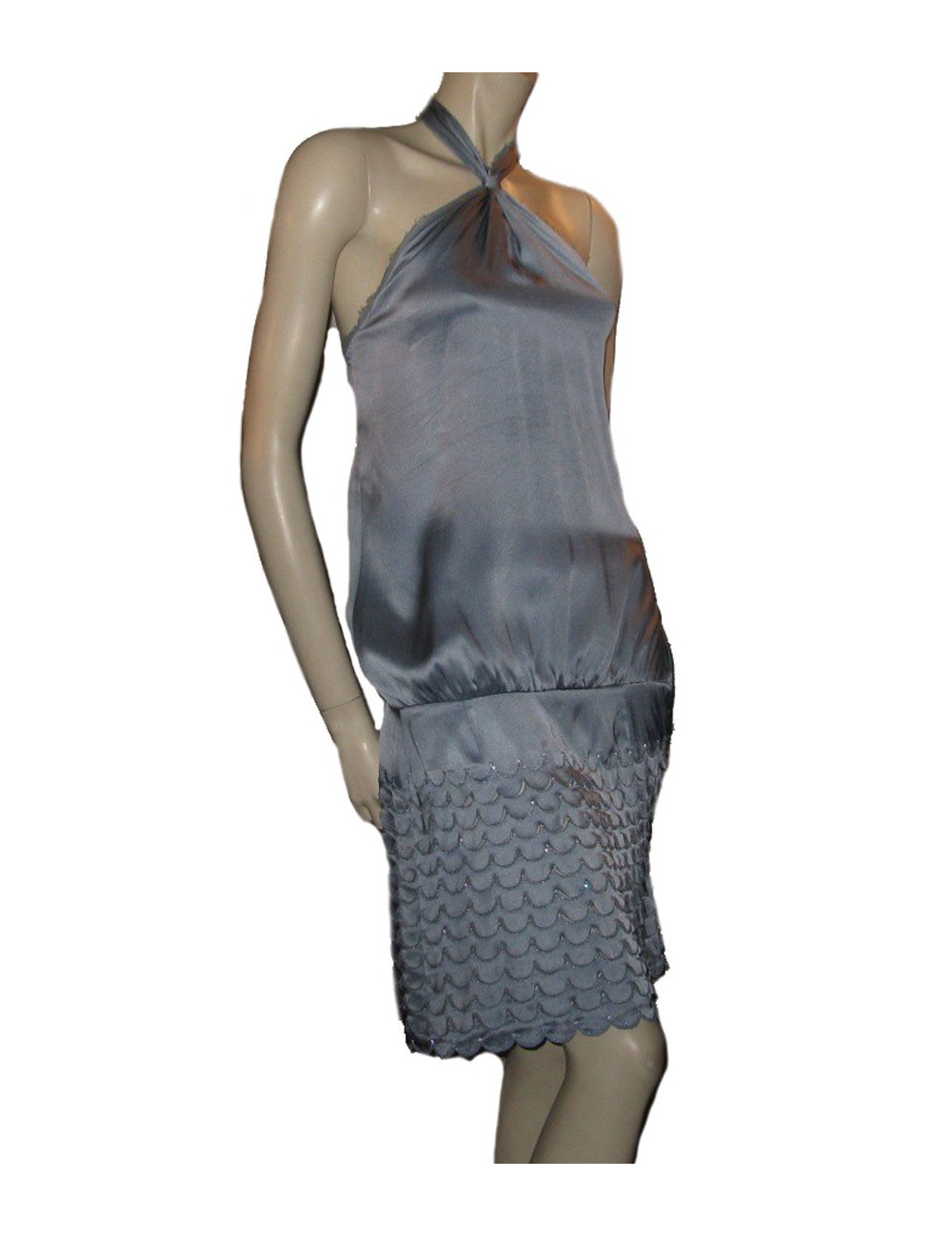 Robe en soie bleu azur T2 MARC JACOBS