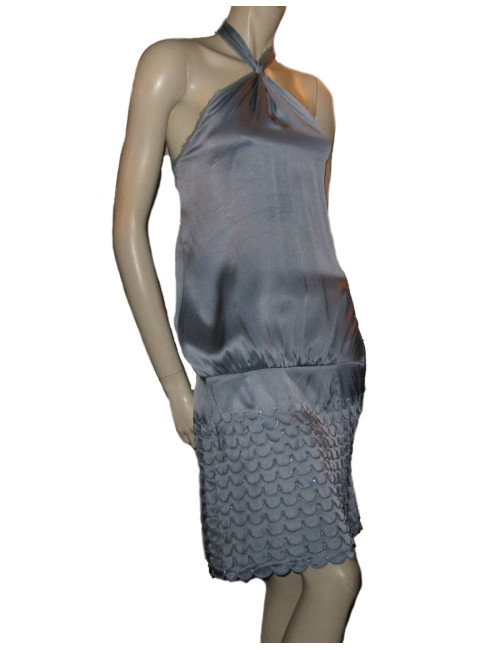 Robe en soie bleu azur T2 MARC JACOBS