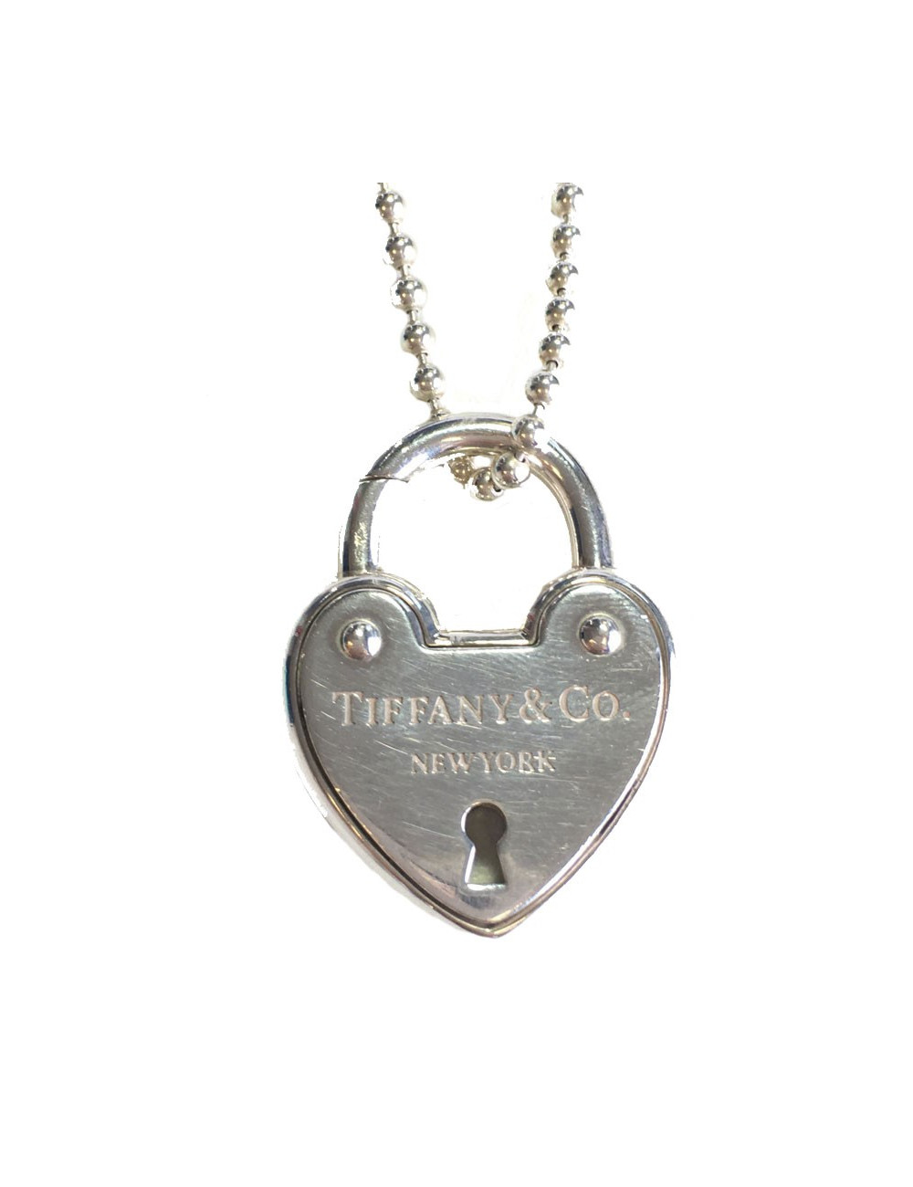 Collier TIFFANY & Co chaîne argent et cœur 