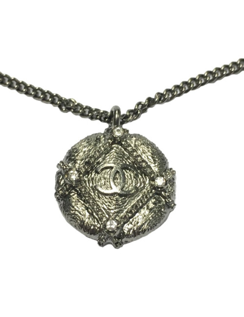 Ruthenium CHANEL necklace