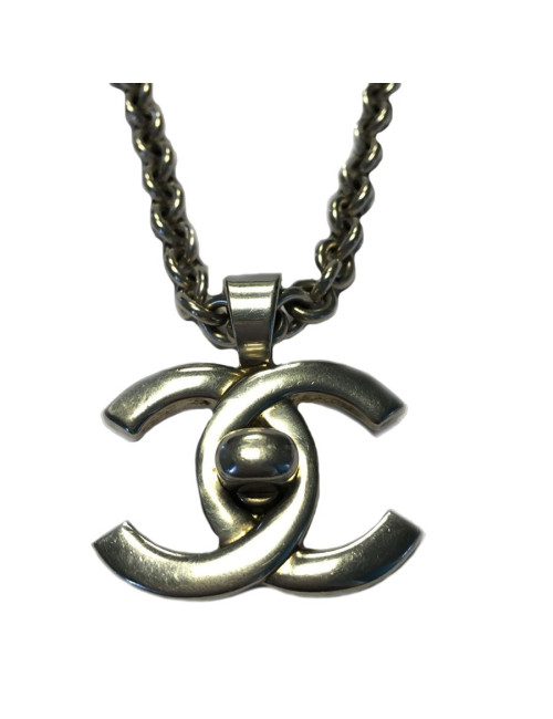 Collier CHANEL plaqué argent