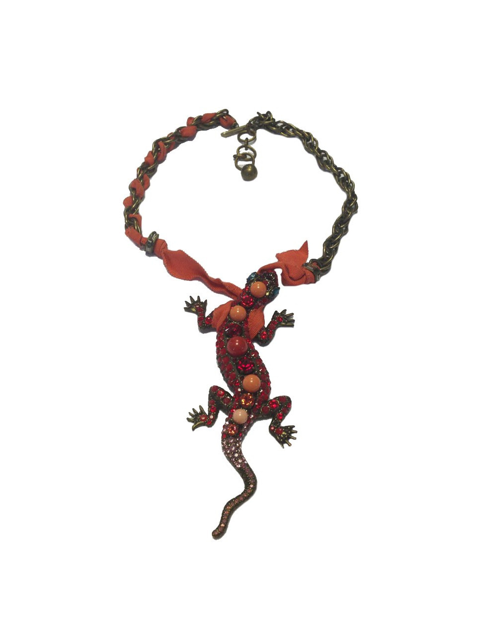 Collier LANVIN lézard